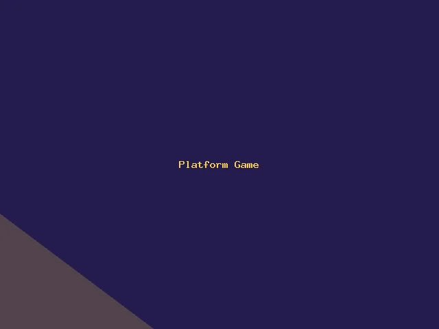 Platform Game — full view